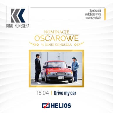 Kino Konesera z filmem Drive My Car w Kinie Helios